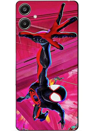 Силіконовий чохол бампер для samsung a07 з малюнком spider man людина-павук