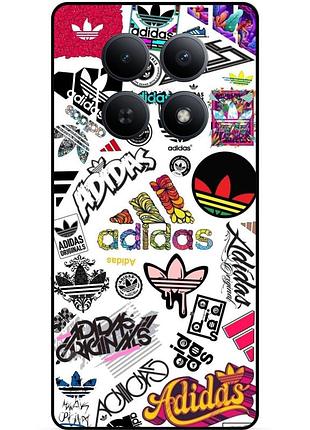 Чохол силіконовий бампер для xiaomi redmi note 15 pro 5g з малюнком adidas адідас