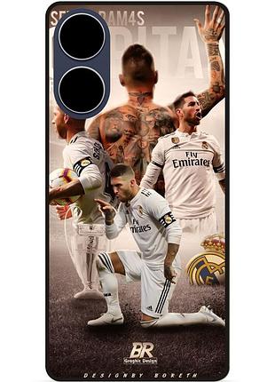 Чехол силиконовый бампер для oppo a17 с рисунком sergio ramos серхио рамос real madrid