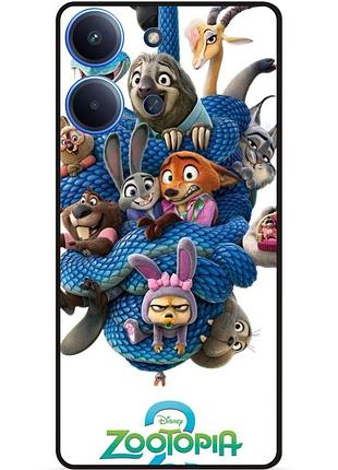 Силиконовый чехол для xiaomi poco c85 с рисунком zootopia зверополис