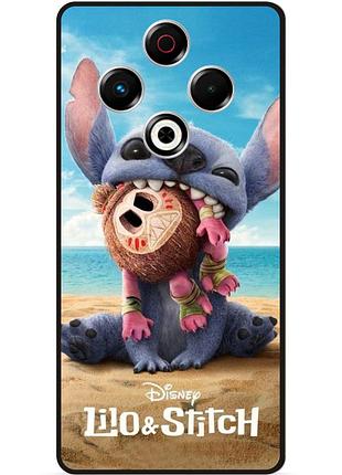 Силіконовий бампер чохол для tecno spark 30 (kl6) стіч stitch