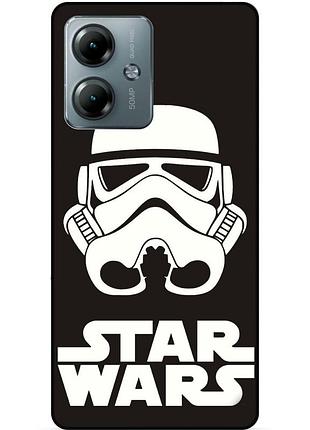 Силиконовый бампер чехол для motorola moto g14 с рисунком звездные войны star wars звездные войны