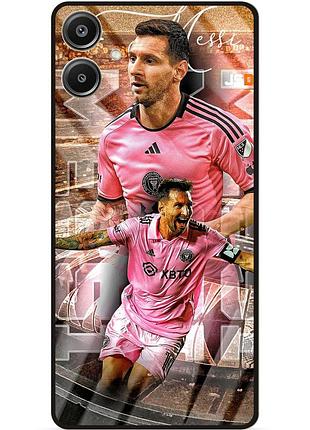 Силиконовый бампер чехол для samsung a07 с рисунком месси интер messi