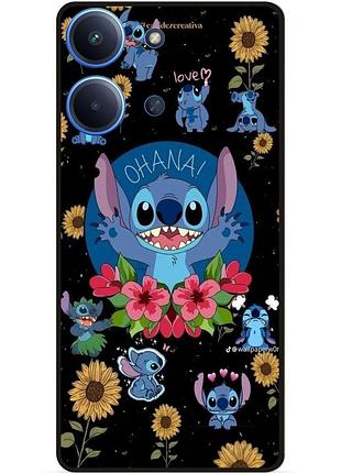 Силиконовый чехол бампер для xiaomi redmi 15c с картинкой стич stitch