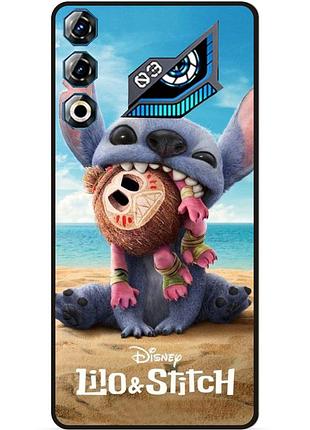 Силиконовый чехол бампер для zte nubia neo 3 gt 5g лило и стич stitch