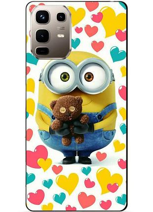 Силіконовий чохол бампер для infinix note 50 (x6858) з малюнком міньйон боб minion