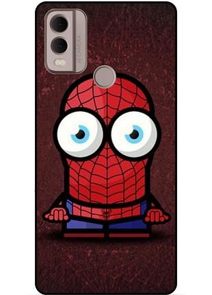 Силіконовий бампер чохол для nokia c22 з малюнком міньйон людина-павук spider man