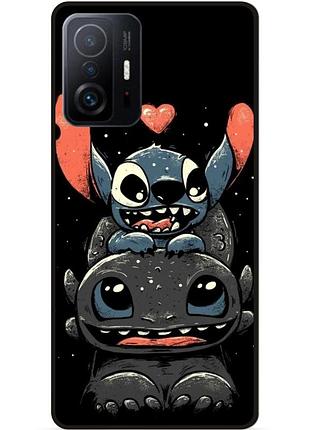 Силіконовий бампер чохол для xiaomi 11t з малюнком stitch стіч