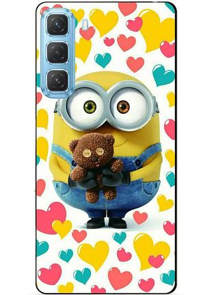 Силіконовий чохол бампер для infinix hot 60 pro (x6885) з малюнком міньйон боб minion