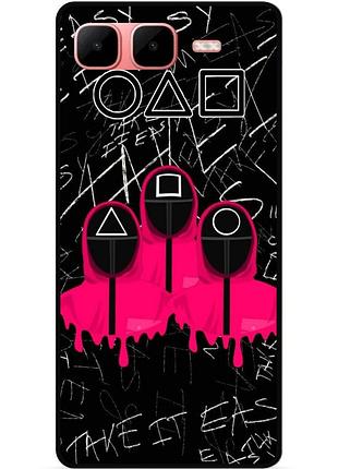 Силіконовий чохол бампер для infinix smart 10 plus з малюнком гра в кальмара