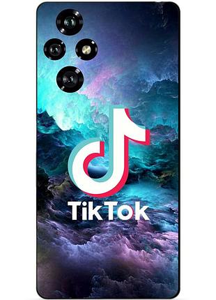 Чехол силиконовый бампер для huawei honor 200 с рисунком tik tok тик ток