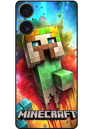 Чехол силиконовый бампер для huawei honor 400 с рисунком майнкрафт minecraft
