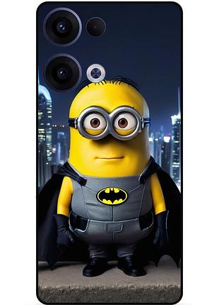Чехол силиконовый бампер для oppo reno 13 с рисунком миньон бэтмен minion