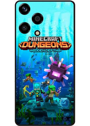 Силіконовий чохол бампер для huawei honor 200 lite з малюнком майнкрафт minecraft