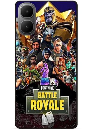 Силіконовий чохол бампер для infinix smart 10 з малюнком фортнайт fortnite
