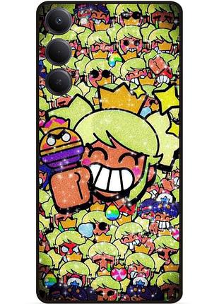 Силіконовий чохол бампер для xiaomi redmi 15 стікери бравл менди brawl