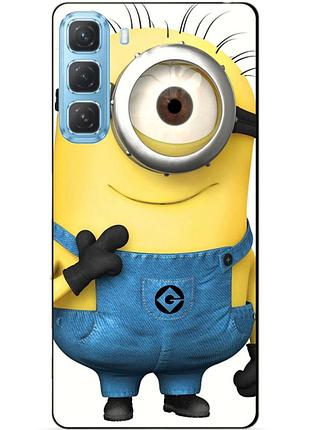 Силиконовый бампер чехол для infinix hot 60 pro (x6885) с рисунком миньон кевин minion