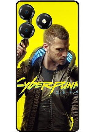 Силиконовый чехол для zte blade a36 с рисунком cyberpunk