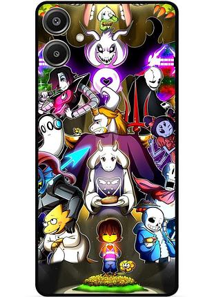 Силиконовый чехол бампер для samsung a07 с рисунком андертейл undertale