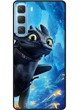 Чехол силиконовый для infinix hot 60 pro (x6885) с рисунком как приручить дракона dragon