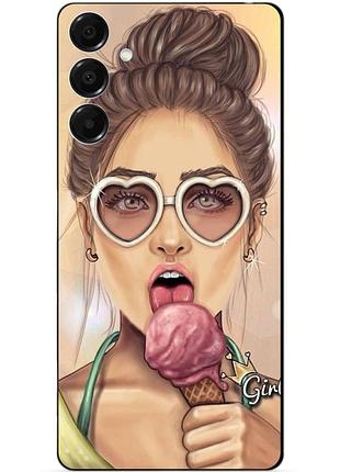 Силіконовий чохол бампер для samsung a17 з малюнком морозиво
