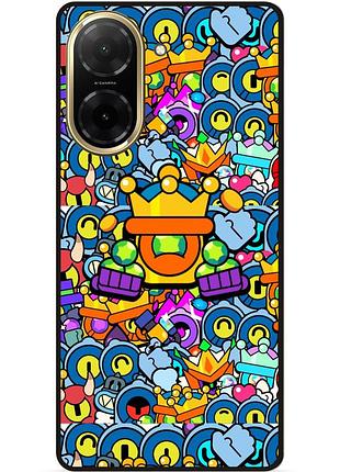 Силіконовий чохол бампер для xiaomi redmi a5 стікери бравл рико brawl