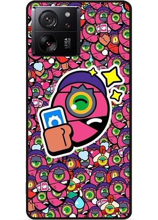 Силіконовий чохол бампер для xiaomi 13t pro стікери бравл тара brawl
