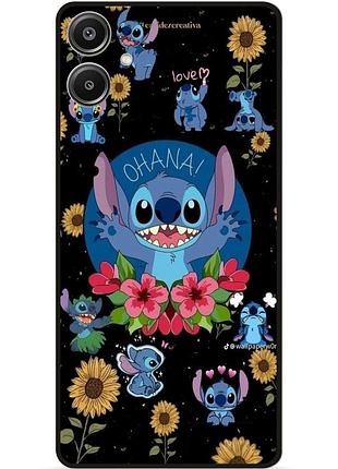 Силиконовый чехол бампер для samsung a05 с картинкой стич stitch