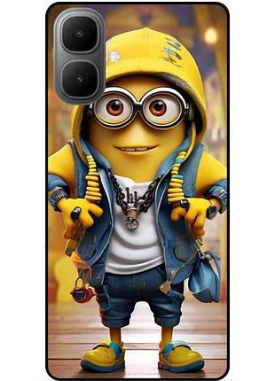 Силіконовий чохол бампер для infinix smart 10 з малюнком міньйон боб minion