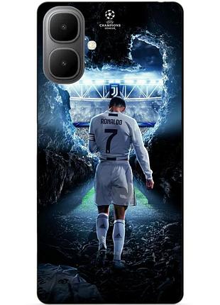 Силіконовий чохол бампер для infinix smart 10 з малюнком ronaldo роналдо