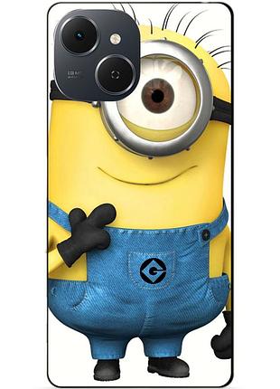 Силиконовый чехол бампер для tecno spark 40c с рисунком миньон кевин minion