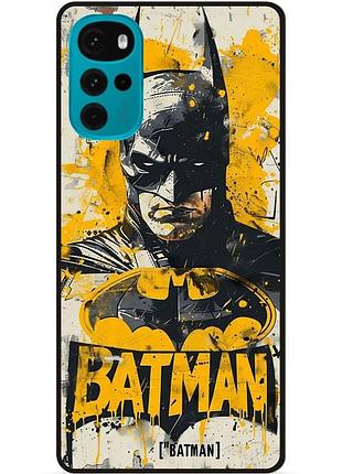 Чехол силиконовый бампер для motorola moto g22 с рисунком batman dc бэтмен