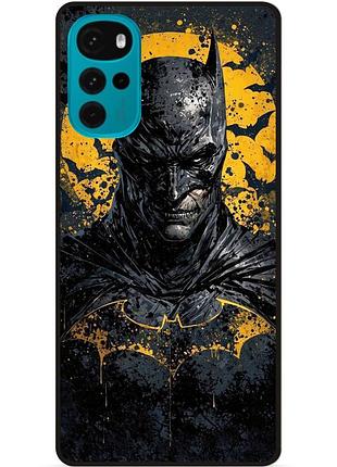 Силіконовий бампер чохол для motorola moto g22 з малюнком бэтмен batman