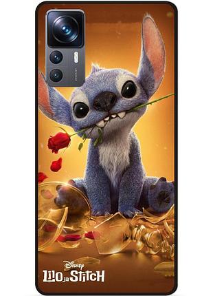 Силиконовый чехол бампер для xiaomi 12t stitch лило и стич