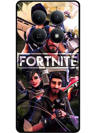 Силиконовый чехол бампер для xiaomi redmi note 15 5g с картинкой фортнайт fortnite