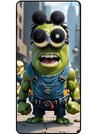 Чехол силиконовый бампер для xiaomi redmi note 15 pro 5g с рисунком миньон халк minion
