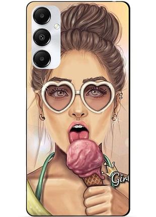 Чехол силиконовый бампер для samsung s24 fe с рисунком мороженое