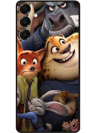 Силіконовий чохол бампер для samsung s25 fe з малюнком звірополіс zootopia