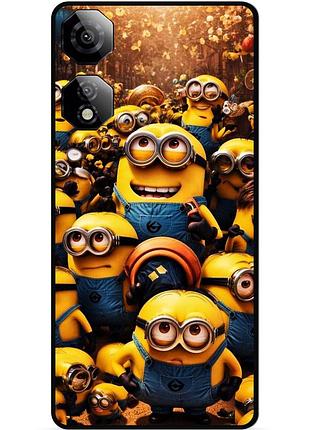Силіконовий чохол бампер для zte nubia neo 2 5g з малюнком міньйони minion