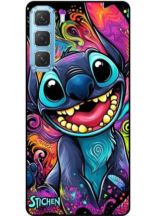 Чехол силиконовый бампер для infinix hot 60i (x6728) с рисунком стич stitch