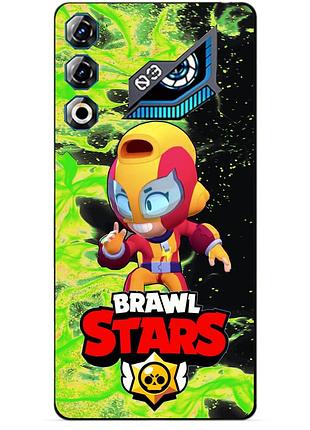 Силіконовий бампер чохол для zte nubia neo 3 gt 5g з героєм бравл макс brawl