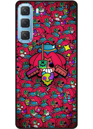 Силіконовий чохол бампер для infinix hot 60i (x6728) стікери бравл джуджу brawl