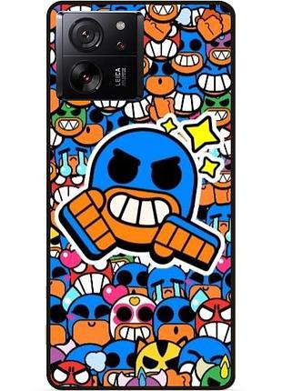 Силіконовий чохол бампер для xiaomi 13t pro стікери бравл эль примо brawl