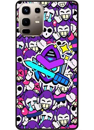 Силіконовий чохол бампер для infinix note 50 (x6858) стікери бравл мортис brawl