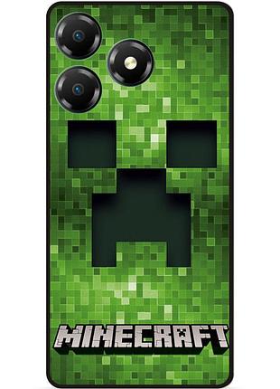 Силіконовий чохол бампер для zte blade a36 гра minecraft майнкрафт