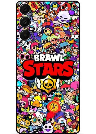 Силіконовий чохол бампер для samsung a05s з малюнком brawl силова ліга нокаут бравл леон ворон