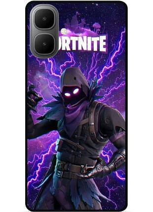 Силиконовый чехол бампер для infinix smart 10 с картинкой fortnite фортнайт