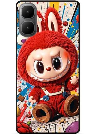 Силіконовий бампер чохол для infinix smart 10 з малюнком labubu лабубу