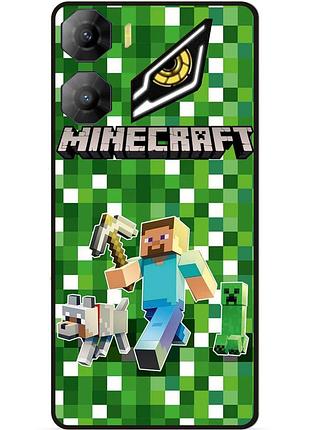 Силиконовый бампер чехол для zte nubia neo 3 5g стив minecraft крипер майнкрафт