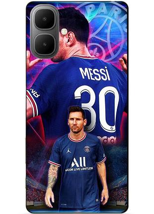 Чехол силиконовый бампер для infinix smart 10 с рисунком месси псж messi
